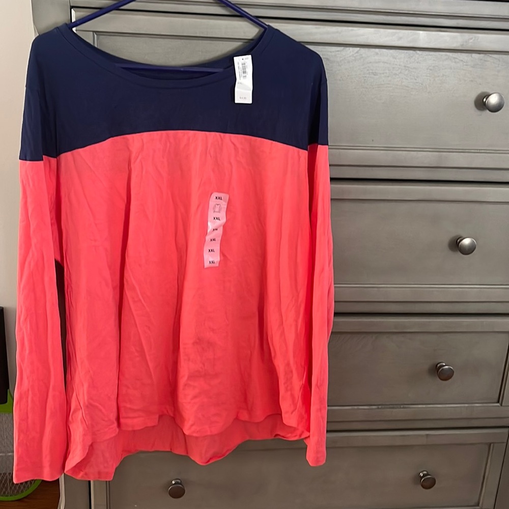 Old Navy color block shirt, NWT